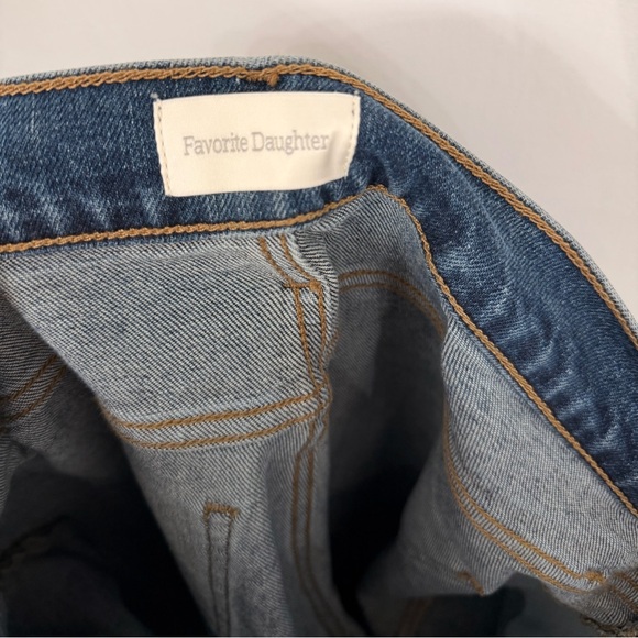 Favorite Daughter The Valentina Super High Rise Mini Bootcut Jeans Woodside 32 - Picture 10 of 13